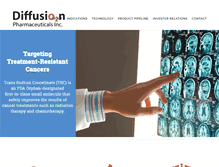 Tablet Screenshot of diffusionpharma.com